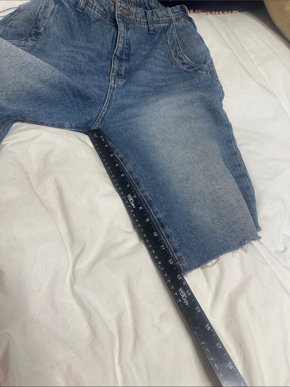 Pilcro The Lonnie high-rise denim Bermuda shorts - Picture 11 of 11